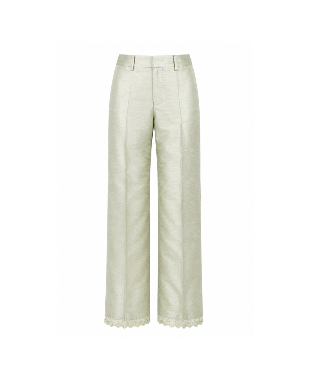 Celadon raw silk no. 57 pants