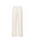 Lace hem cotton no.57 pants
