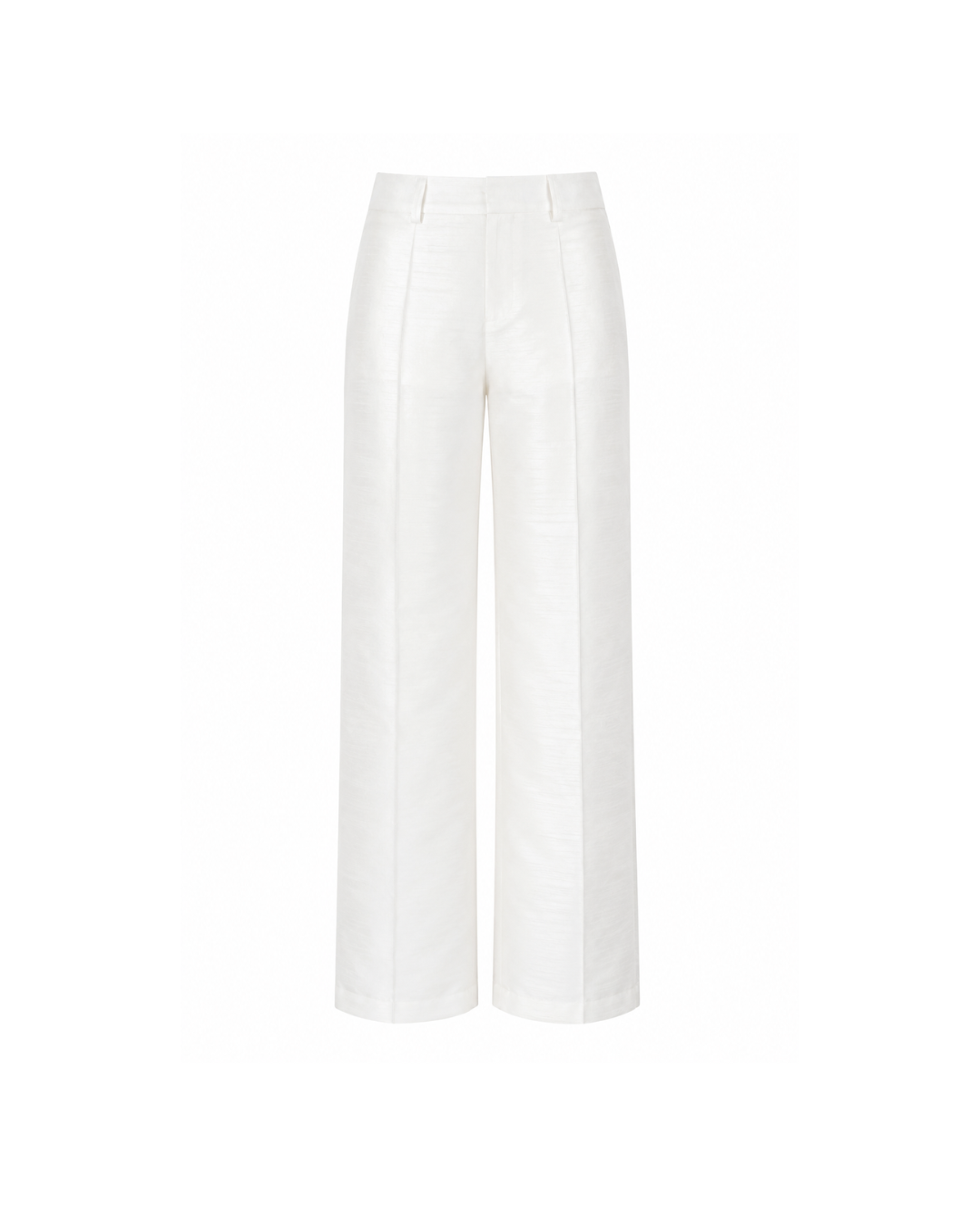 Ivory raw silk no.57 pants