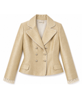 Gaia Peplum Jacket in Matka Silk
