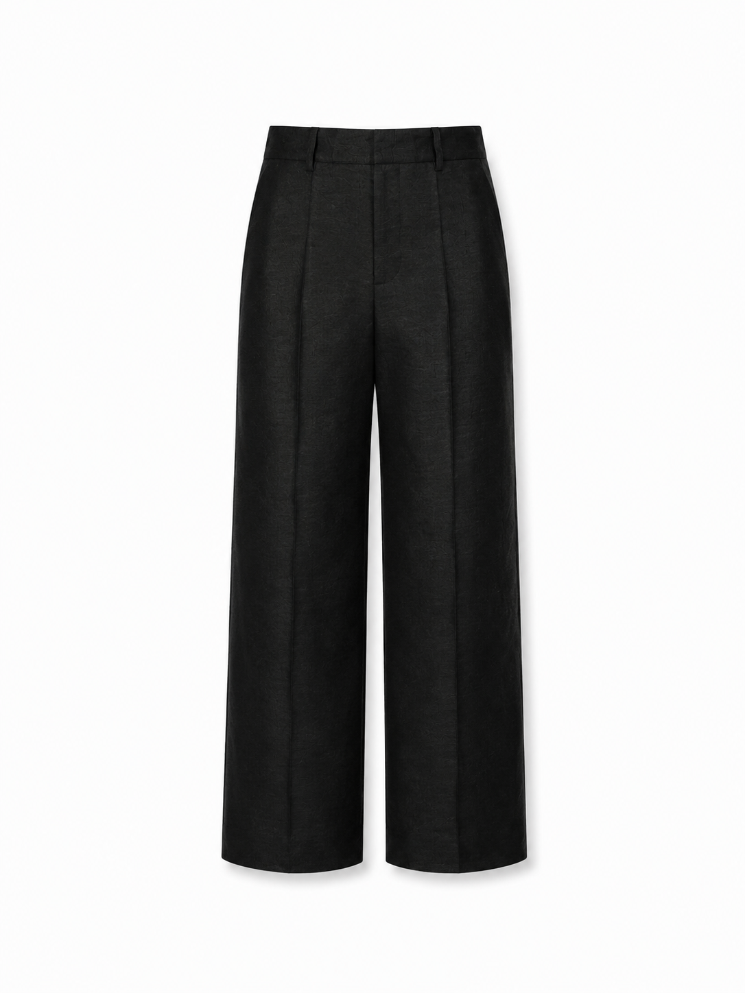 Embroidered Back Pocket Tailored Matka Silk Trousers