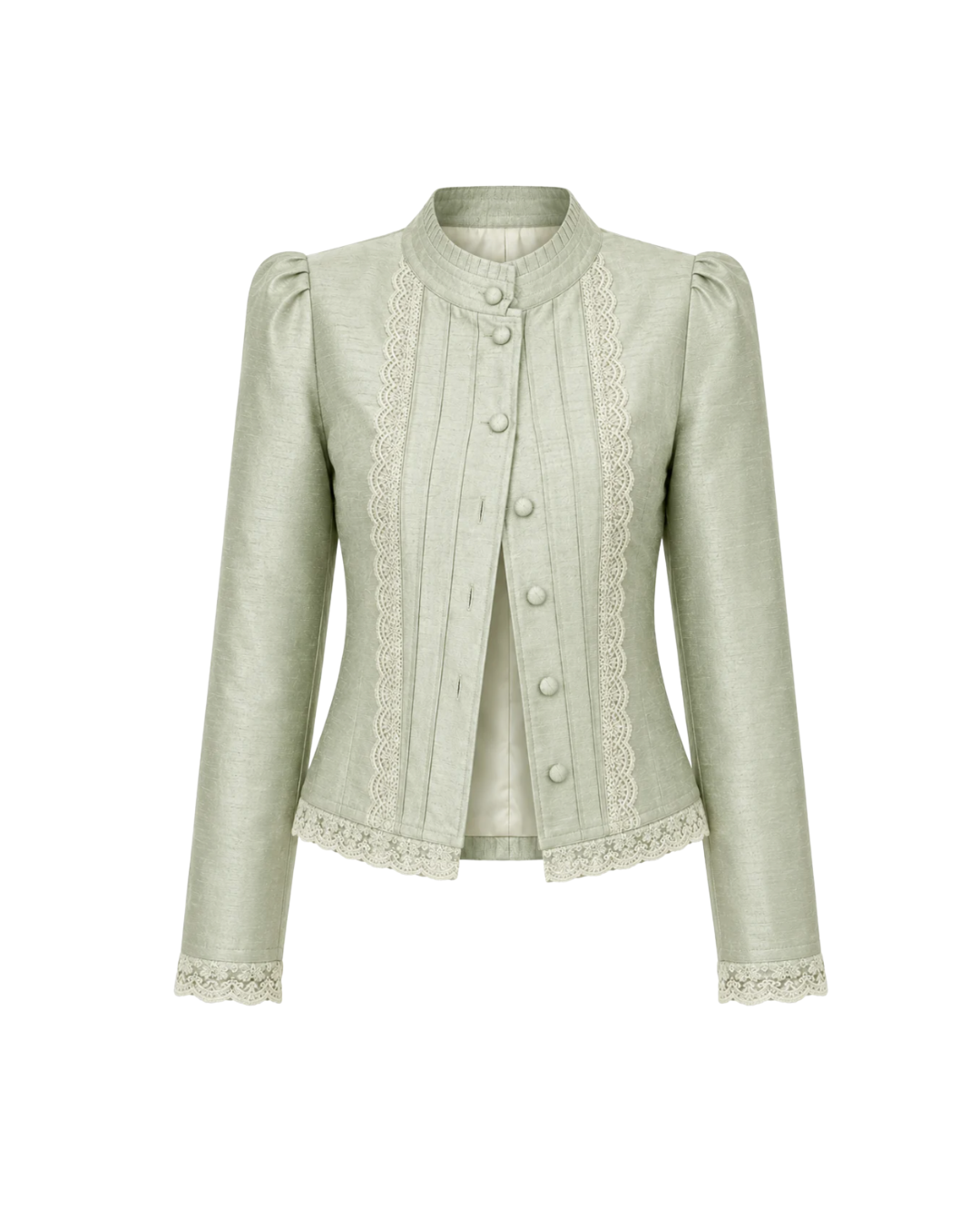 Celadon Raw Silk Jacket